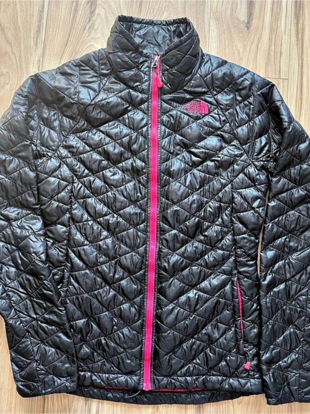 The North Face ThermoBall Jacket Quilted Black & Pink Size XS